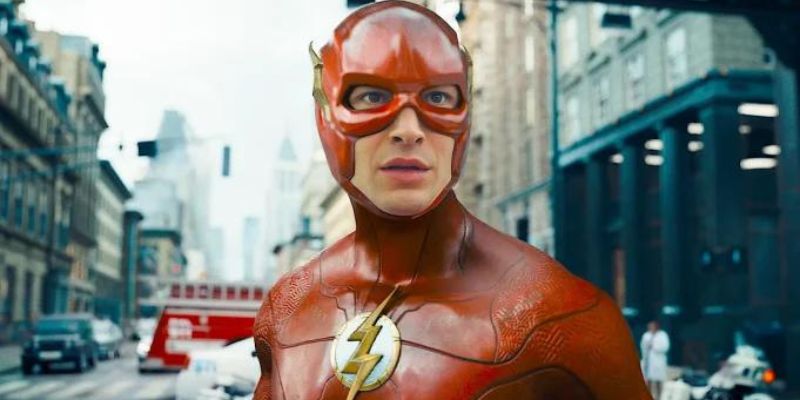 Ezra Miller stars as The Flash in this 2023 movie