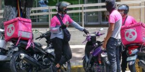Foodpanda riders in the Philippines