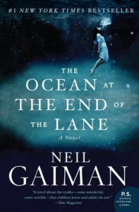Neil Gaiman's Ocean at the End of the Lane book cover by publisher Harper Collins