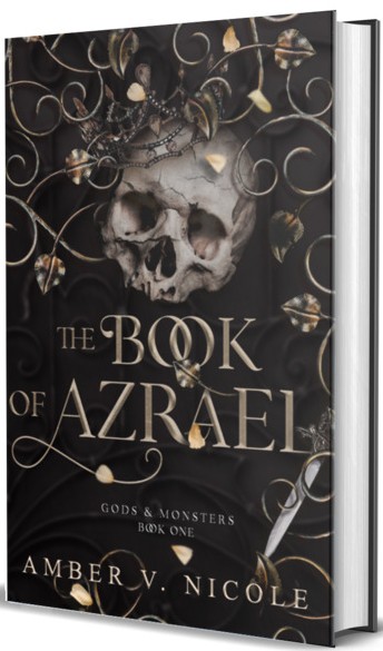 Book of Azrael by Amber V. Nicole book cover- Rose-Star Publishing